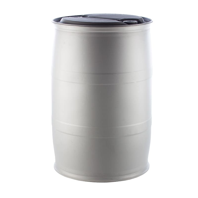 Reconditioned HDPE Tight Head 220 Litre Drum (Grey)