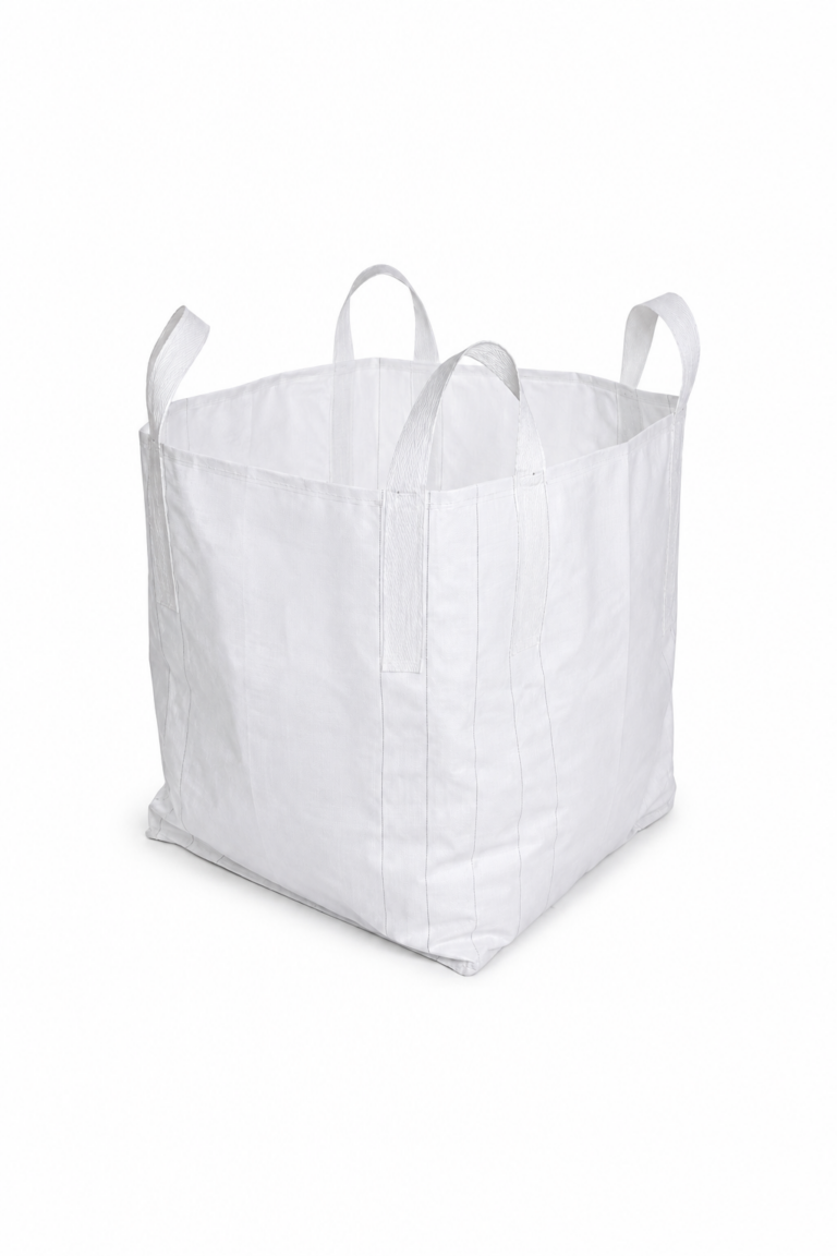 White reconditioned Jumbo Bag with lifting loops