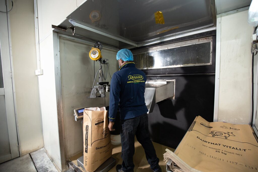 Ranama animal-feed repackaging operation.
