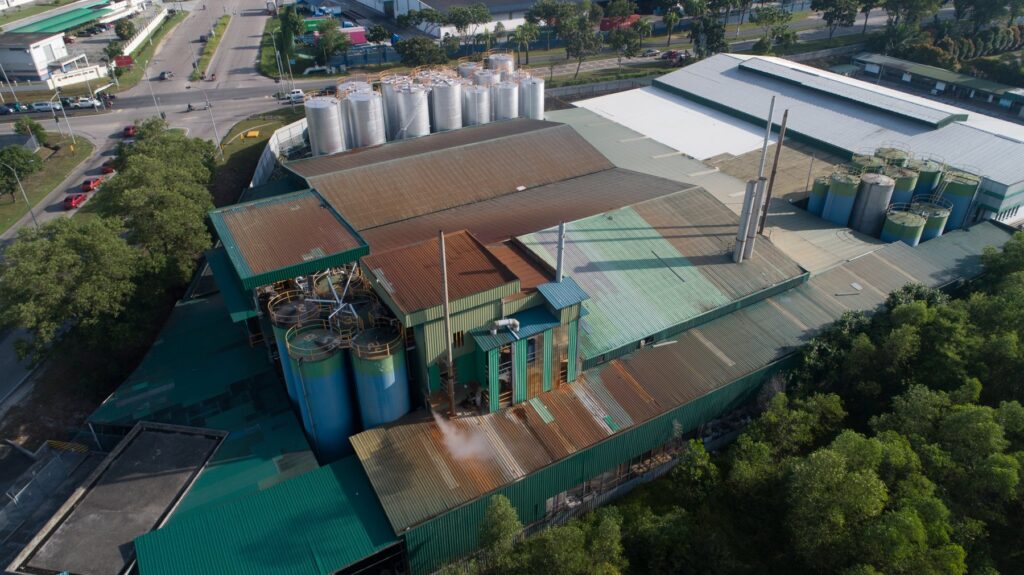 Aerial view of the Ranama industrial facility in Malaysia.